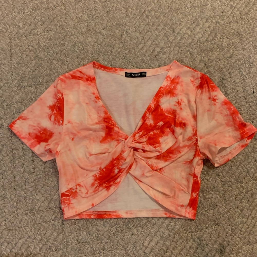 SHEIN Tie Dye Crop Top